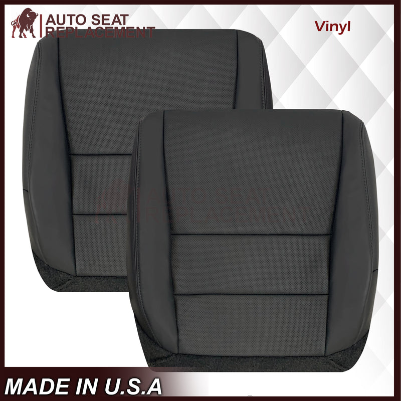 2005 - 2008 Acura TL Driver Or Passenger Seat Covers In Black: Choose Leather OR Synthetic Leather