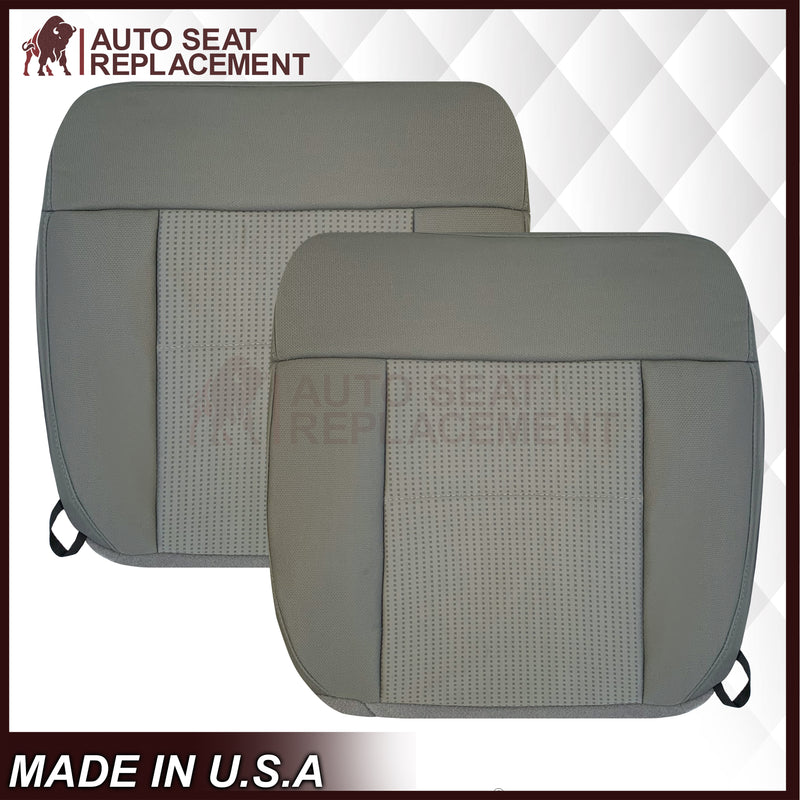 2007 2008 Ford F-150 XLT Replacement Driver OR Passenger Seat Cover in Gray Fabric - Auto Seat Replacement