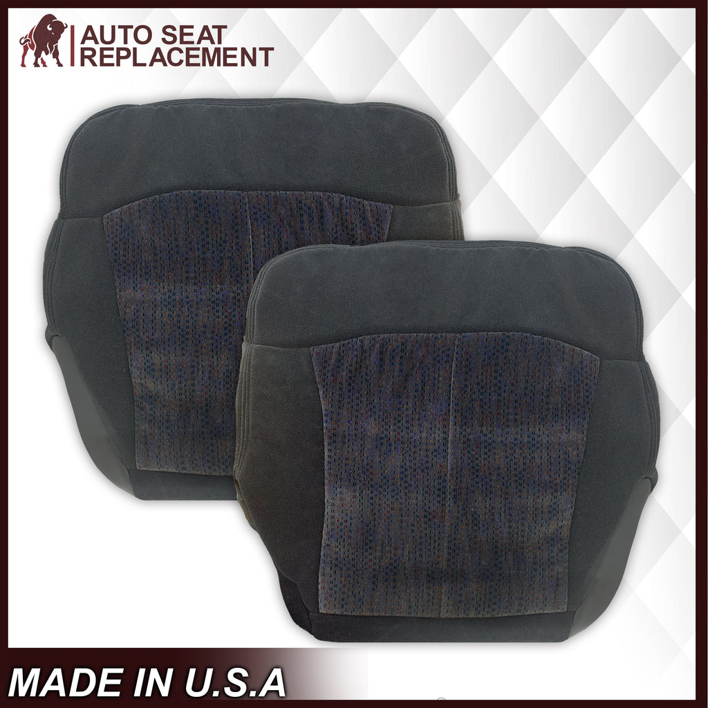 1999 2000 2001 2002 Chevy Silverado 1500 2500 3500 HD LS LT Replacement Seat Cover in Dark Gray Cloth