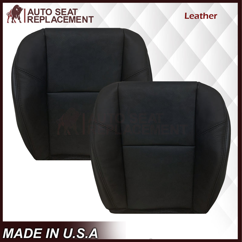 2007-2014 Cadillac Escalade Perforated Genuine Leather or Synthetic Leather Seat Cover in Black: Choose From Variation - Auto Seat Replacement