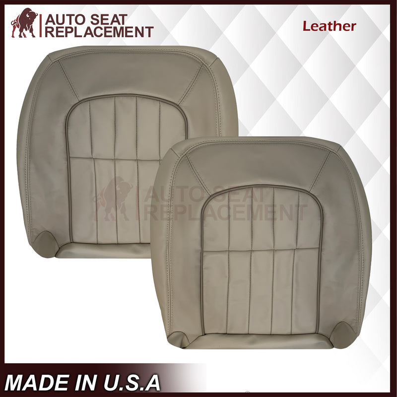 1997 - 2003 Jaguar XJ8, XJ6 4-Door L6 Genuine Leather OR Synthetic Leather Seat Covers In Oatmeal (Beige) - Auto Seat Replacement