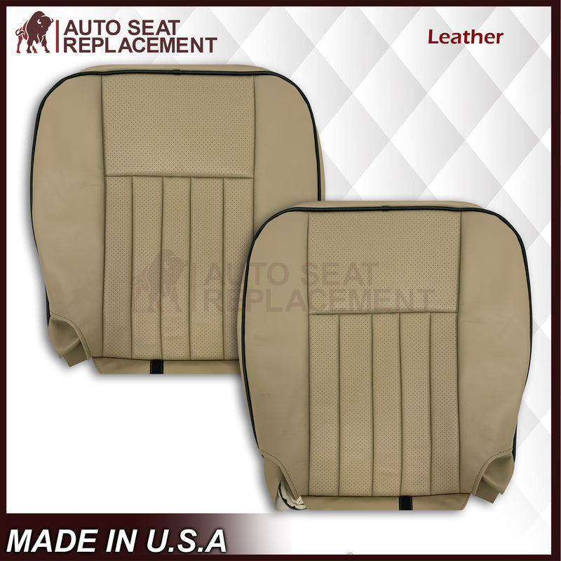 2005 2006 Lincoln Navigator Replacement Seat Covers in Camel Tan: Choose Genuine Leather or Vinyl - Auto Seat Replacement