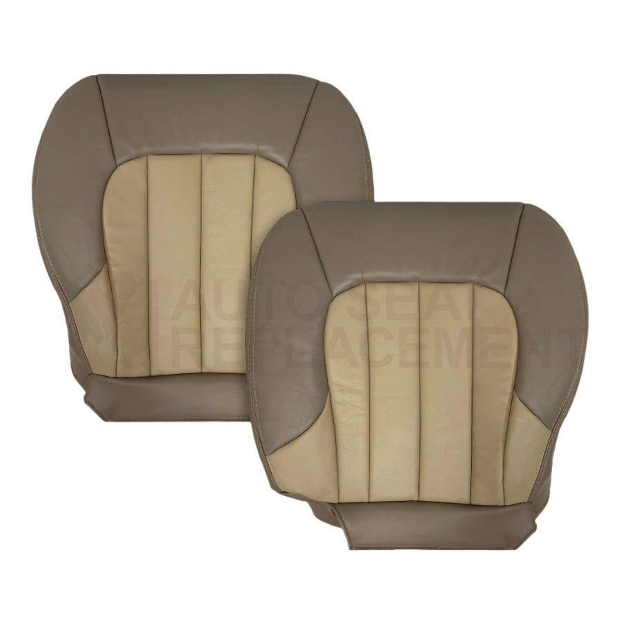 2004 2005 GMC Envoy SLT XL Bottom Replacement Seat Covers 2 Tone Tan: Choose your material - Auto Seat Replacement