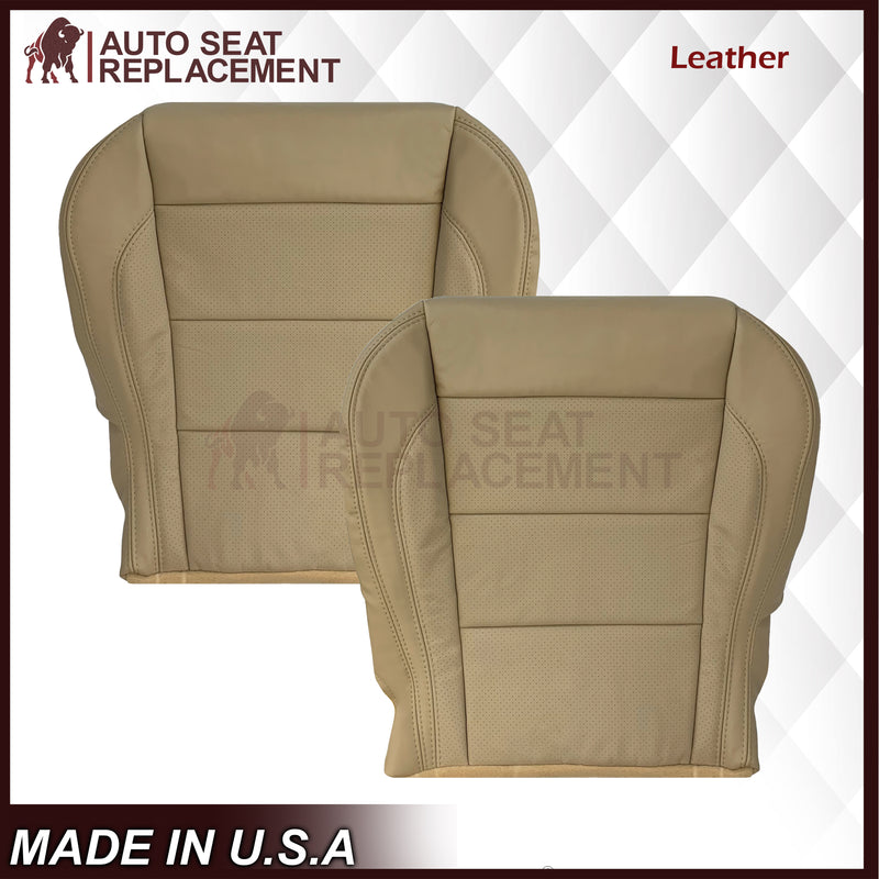 2007 - 2010 Jaguar XK XK-R Genuine Leather OR Synthetic Leather Seat Covers In Caramel Tan - Auto Seat Replacement