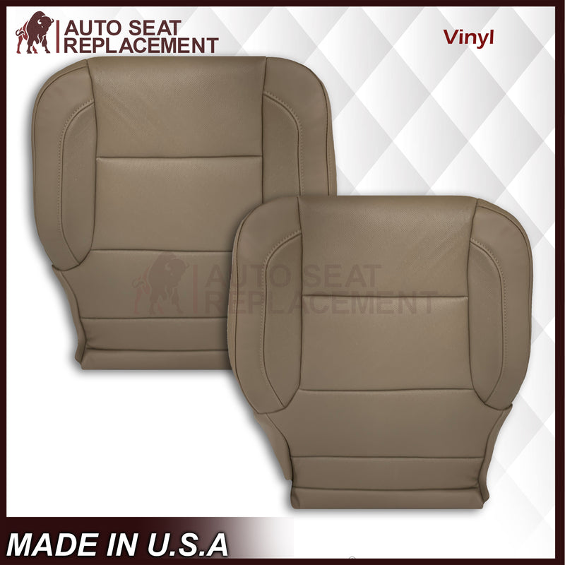 2014 - 2019 Chevy Silverado/GMC Yukon/ Tahoe/ Suburban Perforated Replacement Seat Covers in Tan - Auto Seat Replacement