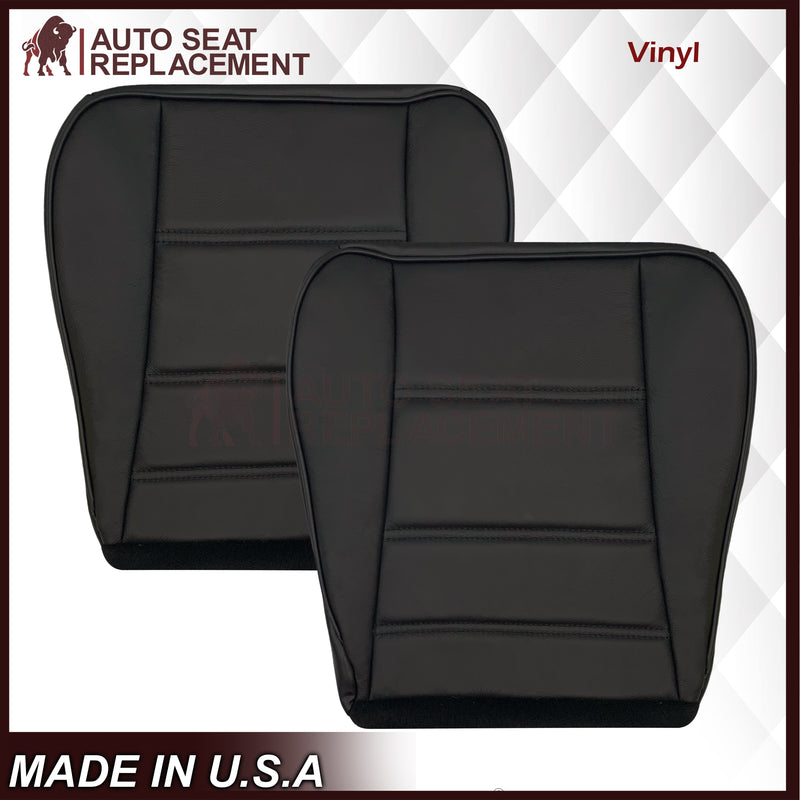 1999-2004 Ford Mustang V6 Replacement Seat Cover in Ebony Black: Choose From Variation - Auto Seat Replacement