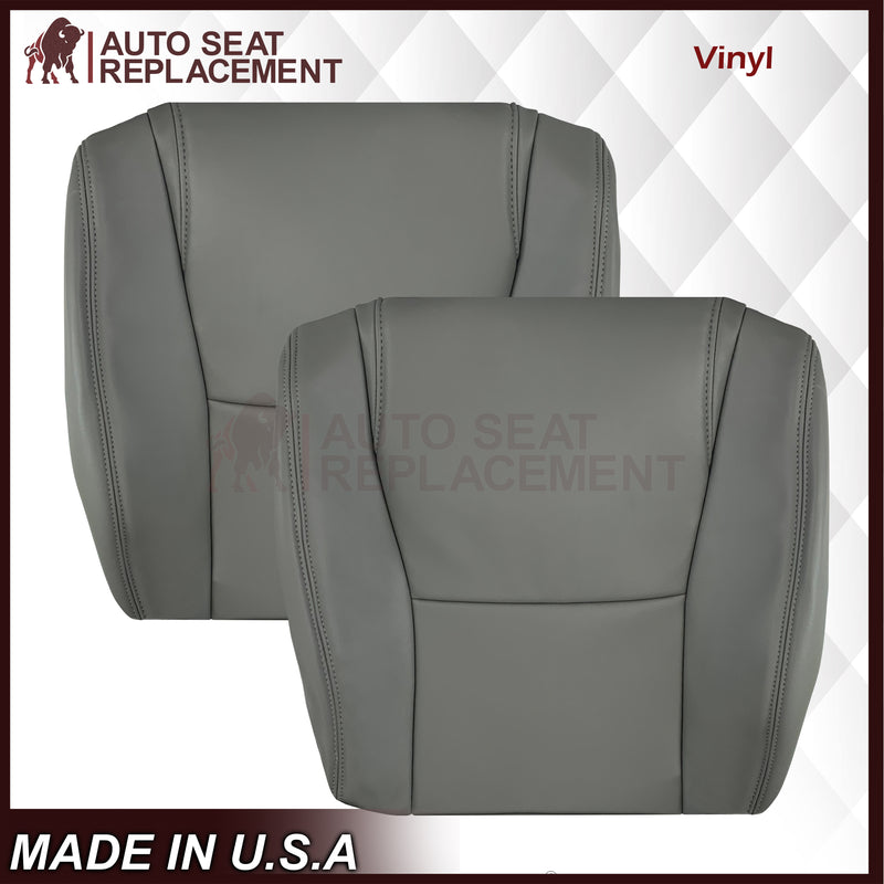 2007 - 2013 Toyota Sequoia SR5 Driver OR Passenger Side Top and Bottom Replacement Seat Covers In Gray: Choose your material - Auto Seat Replacement