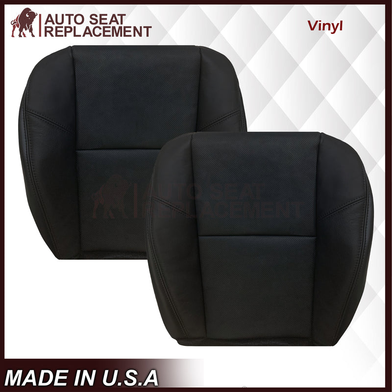 2007-2014 Cadillac Escalade Perforated Genuine Leather or Synthetic Leather Seat Cover in Black: Choose From Variation - Auto Seat Replacement