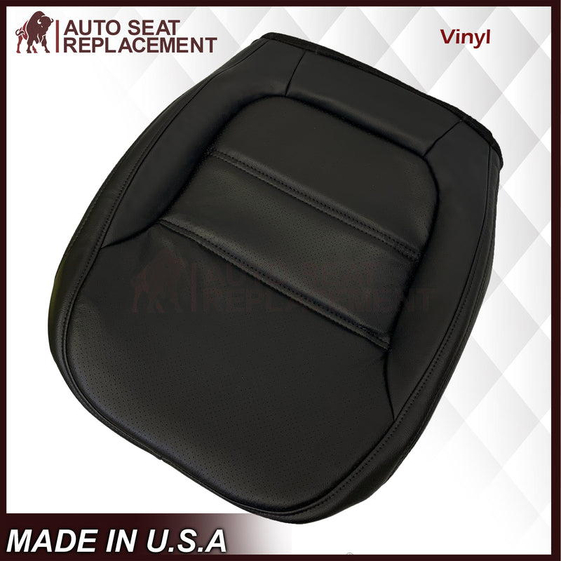 2011 - 2017 Volkswagen Jetta Bottom Perforated Genuine Leather OR Synthetic Leather Seat Cover In Black - Auto Seat Replacement