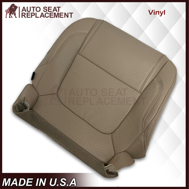 2011 - 2015 Ford Explorer Replacement Perforated Leather Bottom Seat Covers In Gray: Choose Leather OR Vinyl - Auto Seat Replacement