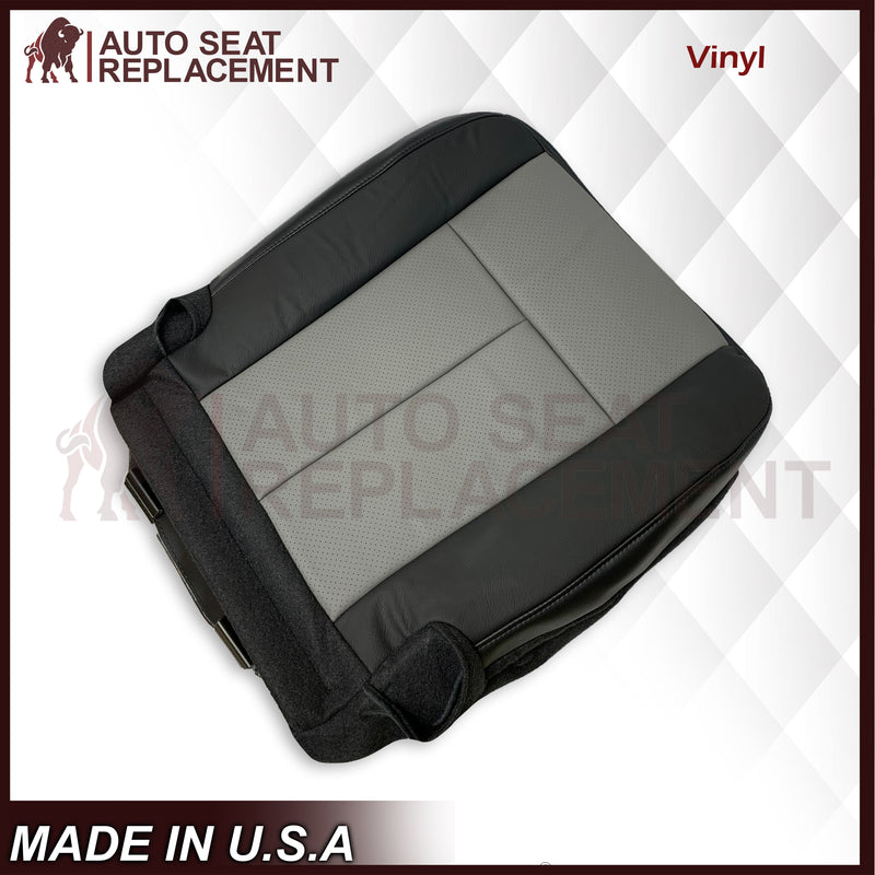 2007 2008 Ford Expedition Eddie Bauer Driver Or Passenger Side Bottom Seat Cover In 2 Tone (Gray - Black) - Auto Seat Replacement