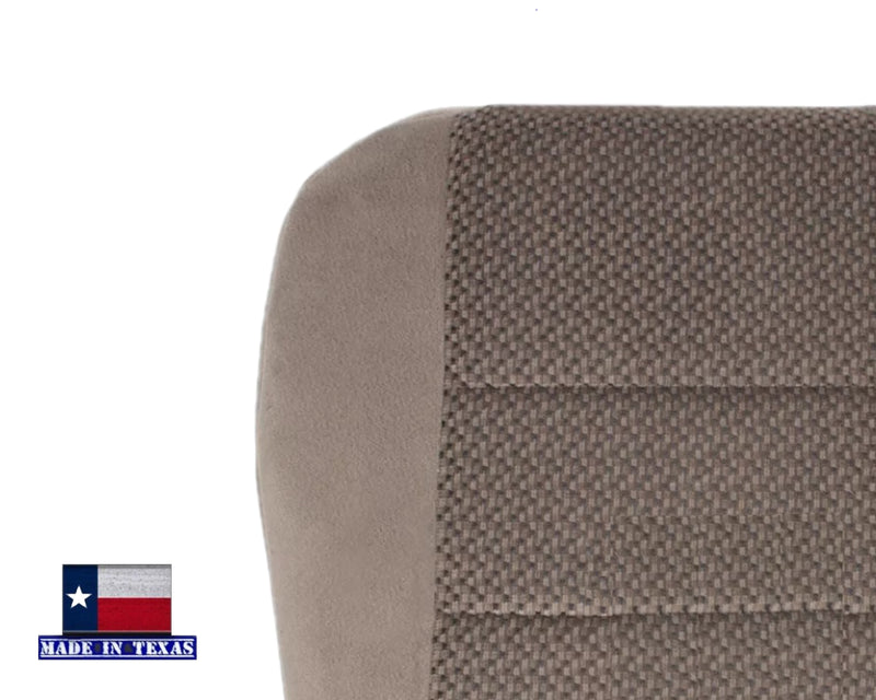 2001 Ford F250 F350 XLT Crew Cab Med. Parchment Tan Cloth Seat Cover- Choose your pieces - Auto Seat Replacement