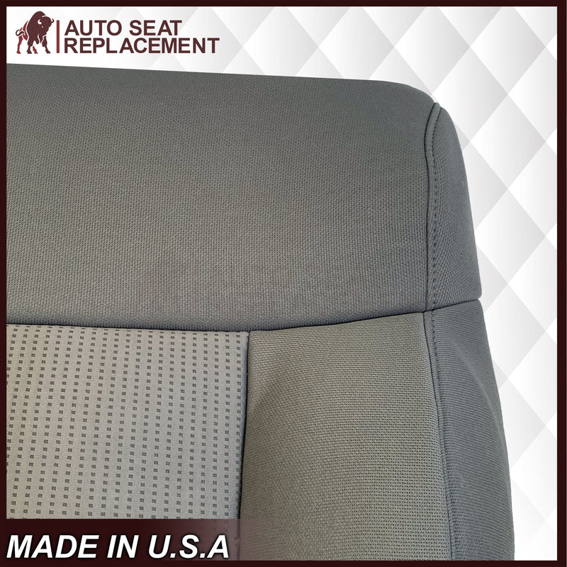 2007 2008 Ford F-150 XLT Replacement Driver OR Passenger Seat Cover in Gray Fabric - Auto Seat Replacement