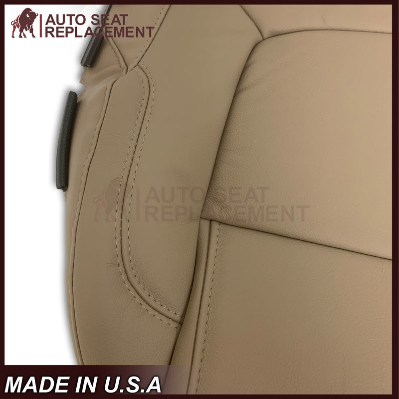 2011 - 2015 Ford Explorer Replacement Leather Bottom Seat Covers In Tan: Choose Leather OR Vinyl - Auto Seat Replacement