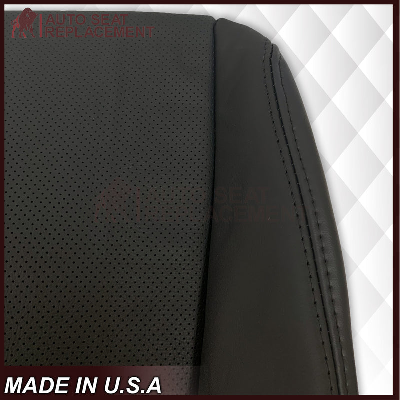 2004 Acura TL Driver Or Passenger Side Bottom Seat Cover in Black: Leather or Vinyl - Auto Seat Replacement