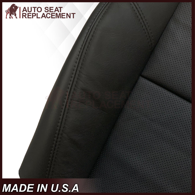 2007-2014 Cadillac Escalade Perforated Genuine Leather or Synthetic Leather Seat Cover in Black: Choose From Variation - Auto Seat Replacement
