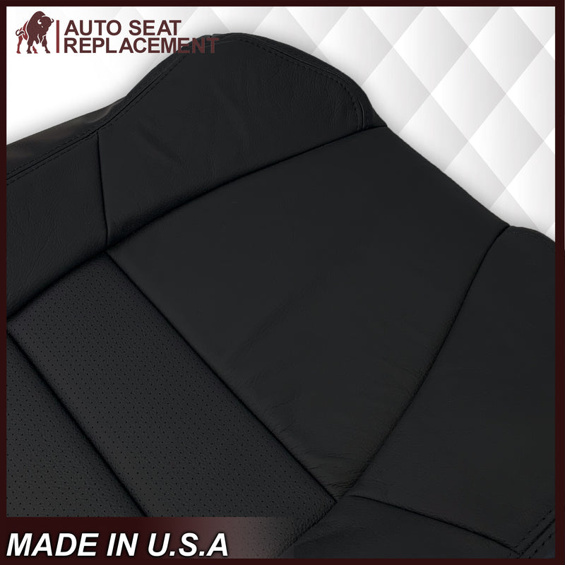 2001 2002 2003 Ford F350/F250 Lariat Extended Cab Perforated Seat Cover in Black: Choose Leather OR Vinyl - Auto Seat Replacement