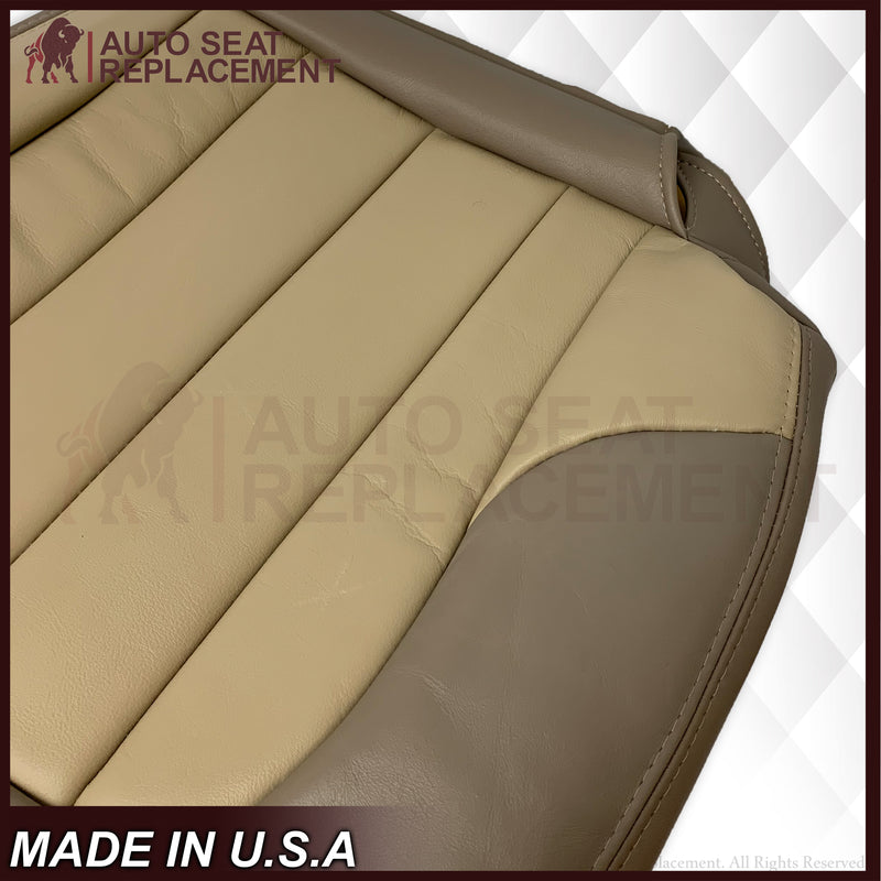 2004 2005 GMC Envoy SLT XL Bottom Replacement Seat Covers 2 Tone Tan: Choose your material - Auto Seat Replacement