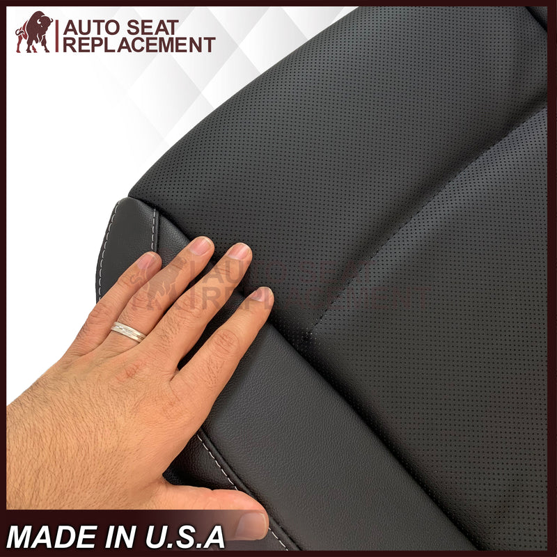 2018 - 2019 Subaru Outback LIMITED Front Bottom Replacement Seat Covers In Black - Auto Seat Replacement