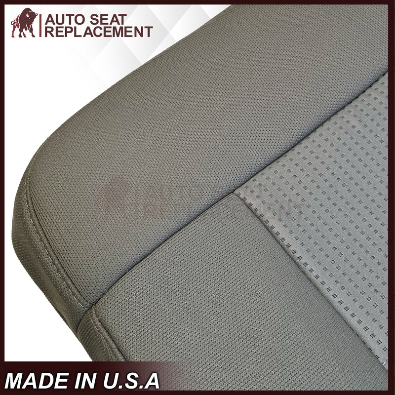 2007 2008 Ford F-150 XLT Replacement Driver OR Passenger Seat Cover in Gray Fabric - Auto Seat Replacement