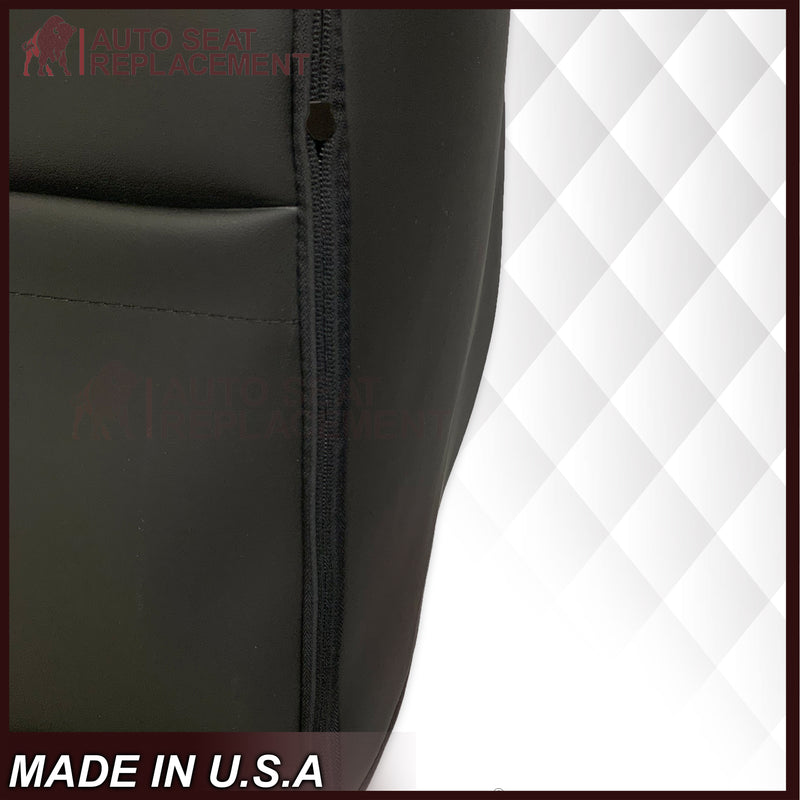 2010 - 2014 Ford F-150 Raptor Top or Bottom Perforated Seat Cover in 2 Tone Red-Black Choose: Leather or Vinyl - Auto Seat Replacement