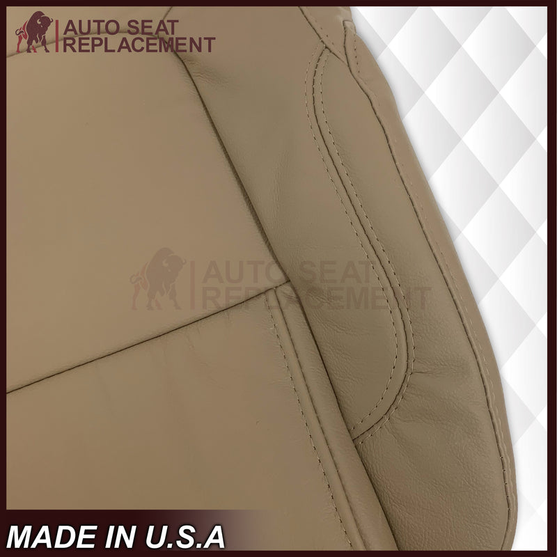 2011 - 2015 Ford Explorer Replacement Leather Bottom Seat Covers In Tan: Choose Leather OR Vinyl - Auto Seat Replacement