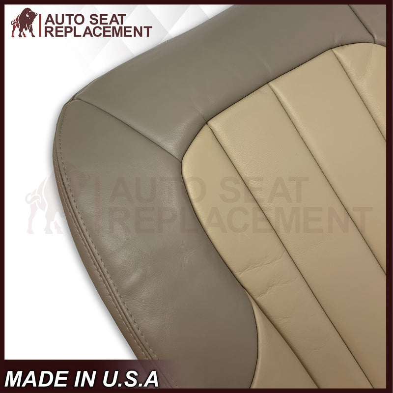 2004 2005 GMC Envoy SLT XL Bottom Replacement Seat Covers 2 Tone Tan: Choose your material - Auto Seat Replacement