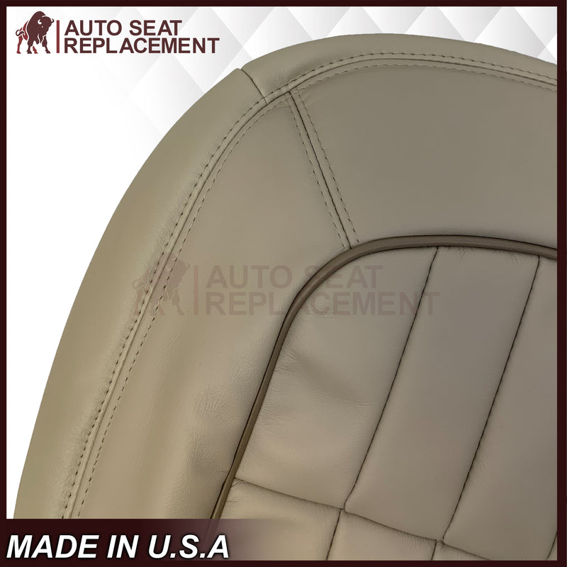 1997 - 2003 Jaguar XJ8, XJ6 4-Door L6 Genuine Leather OR Synthetic Leather Seat Covers In Oatmeal (Beige) - Auto Seat Replacement