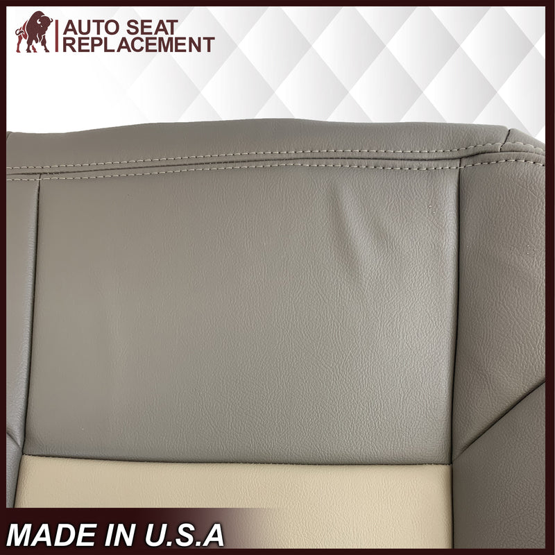 2002 2003 2004 Ford Excursion Eddie Bauer Edition Second Row 60/40 Seat Covers In 2 Tone Tan-Gray: Choose From Variations
