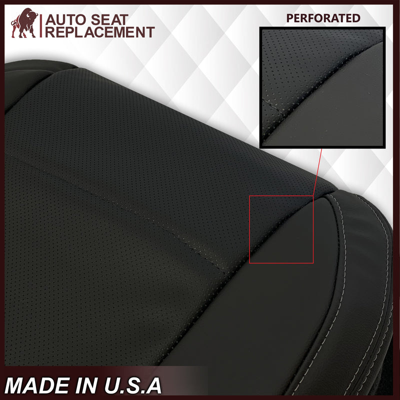 2015-2017 Subaru Outback Replacement Black Perforated Seat Covers: Choose Your Side