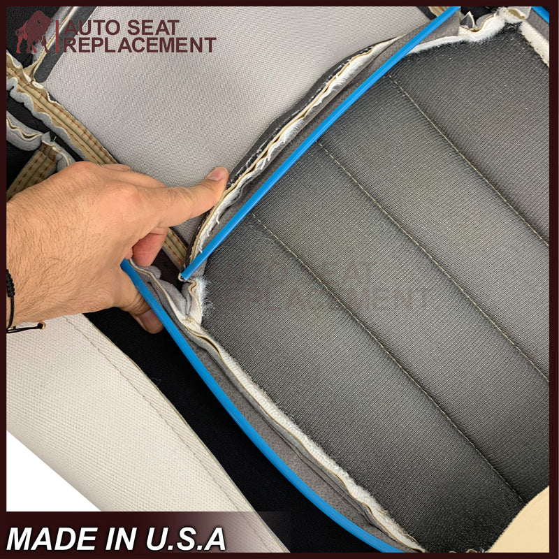2008 - 2012 GMC Acadia Denali SLT Bottom Genuine Leather OR Synthetic Leather Seat Cover Tan - Auto Seat Replacement