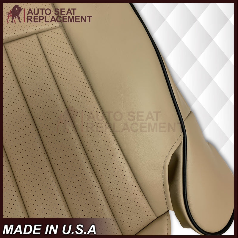 2005 2006 Lincoln Navigator Replacement Seat Covers in Camel Tan: Choose Genuine Leather or Vinyl - Auto Seat Replacement