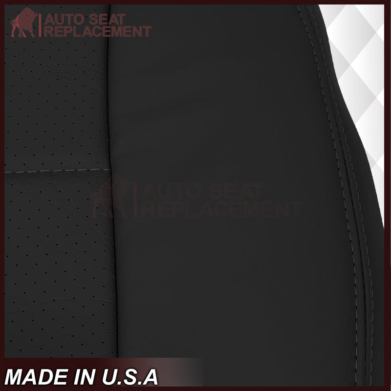 1992 - 1996 Ford Bronco Eddie Bauer Synthetic Leather Seat Cover In Black - Auto Seat Replacement