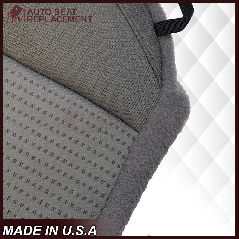 2007 2008 Ford F-150 XLT Replacement Driver OR Passenger Seat Cover in Gray Fabric - Auto Seat Replacement