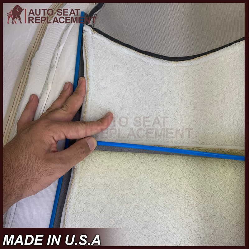 2007-2014 Cadillac Escalade Platinum Edition Driver-Passenger Top or Bottom Seat Covers in Light Tan - Auto Seat Replacement