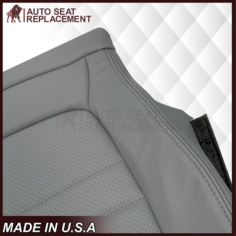 2015 - 2021 Mercedes Benz C250 C300 C350 Coupe Bottom Synthetic Leather Replacement Seat Cover In Gray - Auto Seat Replacement