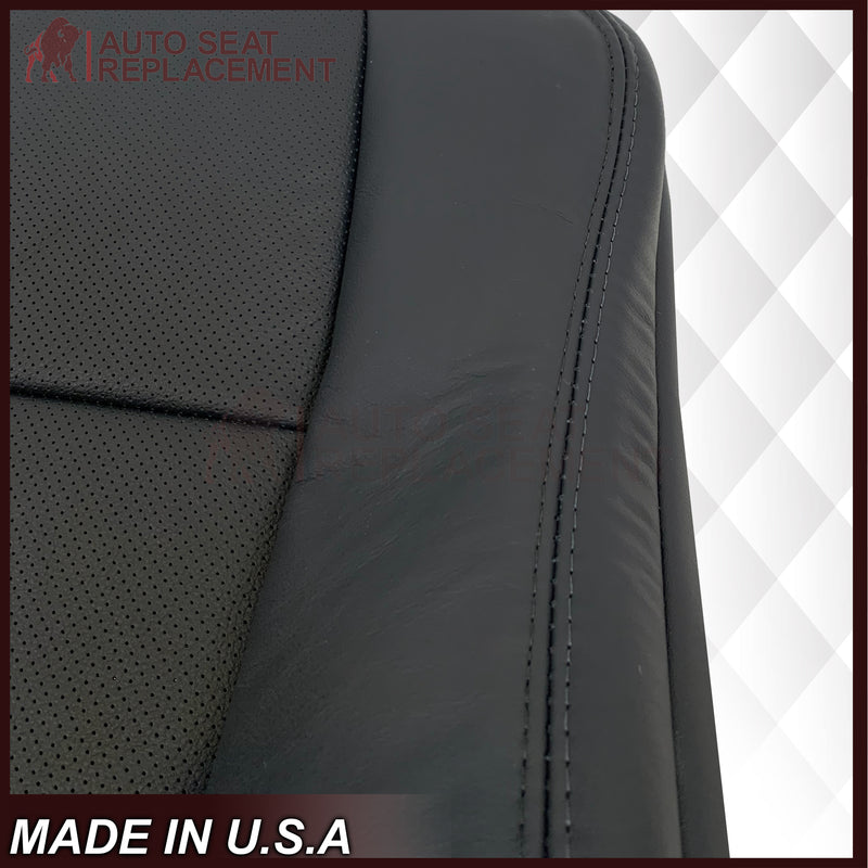 2005 - 2008 Acura TL Driver Or Passenger Seat Covers In Black: Choose Leather OR Synthetic Leather