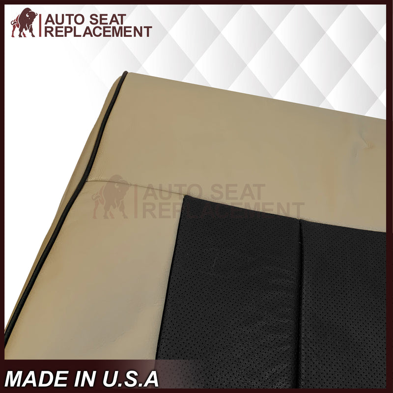 2007 - 2014 Lincoln Navigator Replacement Genuine Leather or Synthetic Leather Seat Cover in Tan & Black - Auto Seat Replacement