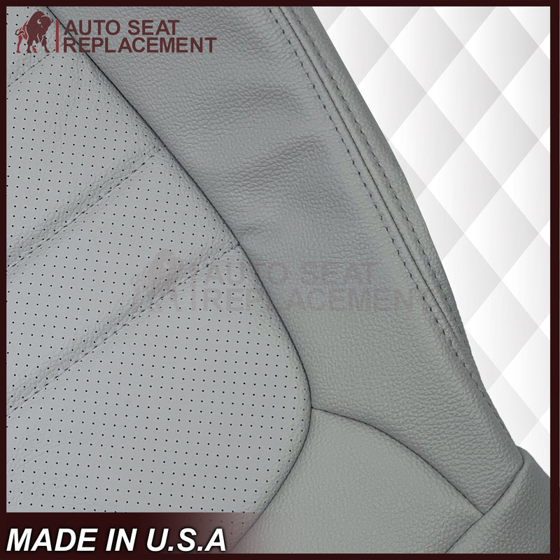 2015 - 2021 Mercedes Benz C250 C300 C350 Coupe Bottom Synthetic Leather Replacement Seat Cover In Gray - Auto Seat Replacement
