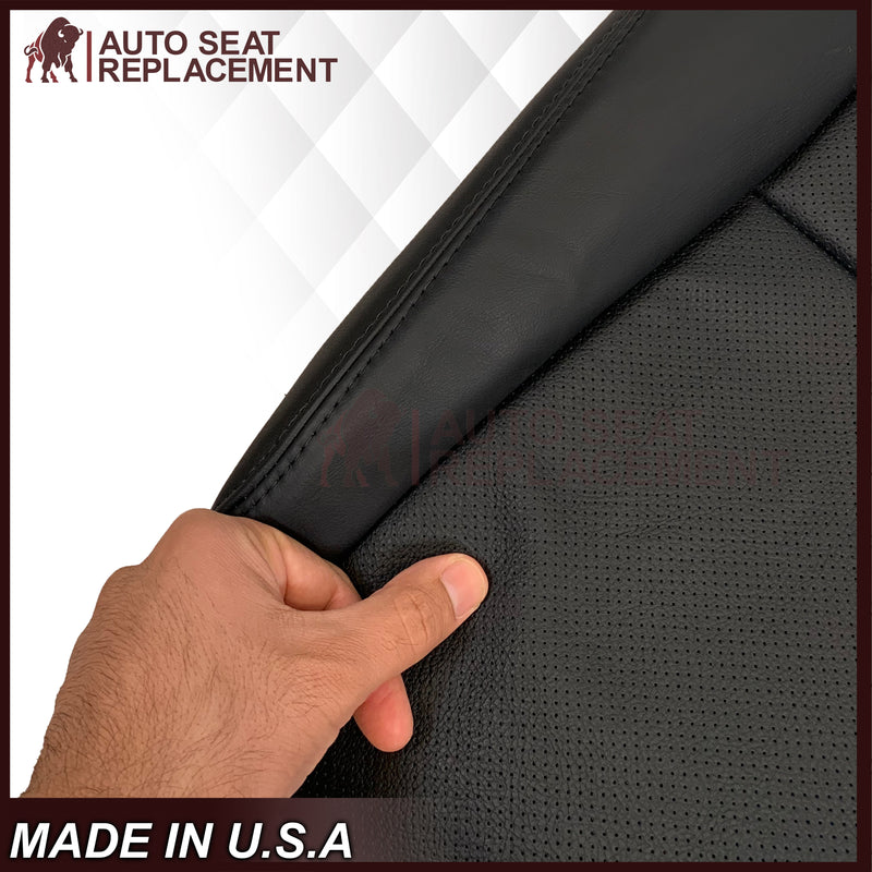 2005 - 2008 Acura TL Driver Or Passenger Seat Covers In Black: Choose Leather OR Synthetic Leather