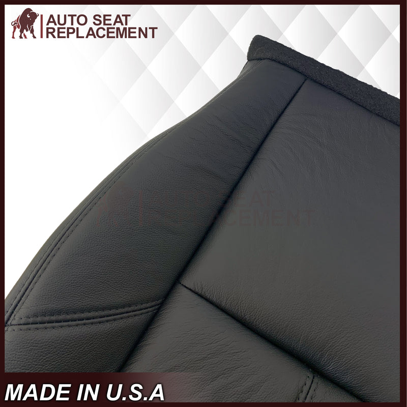 2007-2014 Chevy Tahoe/Suburban/Silverado/Avalanche Seat Cover In Non-Perforated Black - Auto Seat Replacement