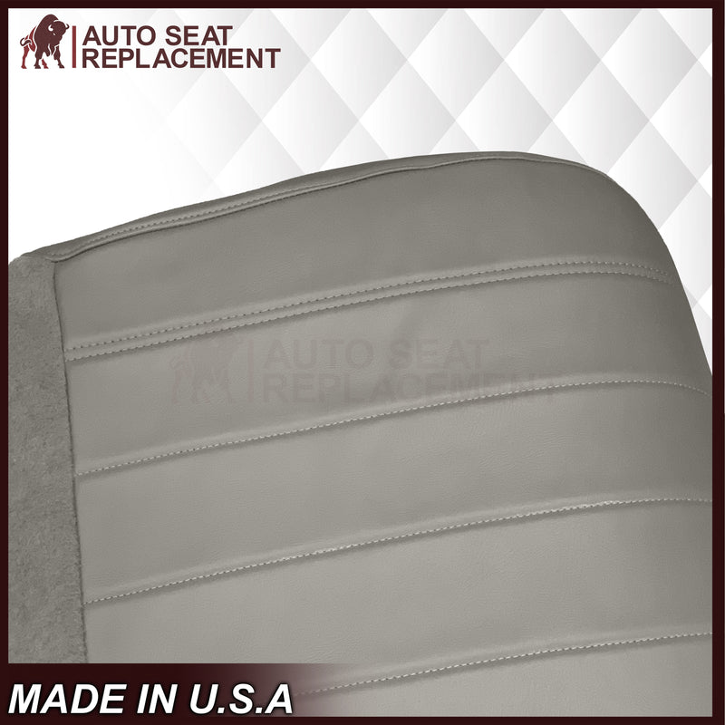 1987-1993 Dodge Pickup Bench Replacement Leather Or Synthetic Leather Seat Covers In Gray - Auto Seat Replacement