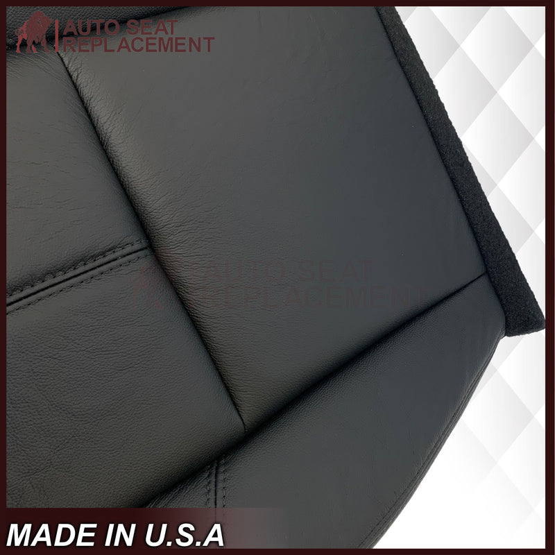 2007-2014 Chevy Tahoe/Suburban/Silverado/Avalanche Seat Cover In Non-Perforated Black - Auto Seat Replacement