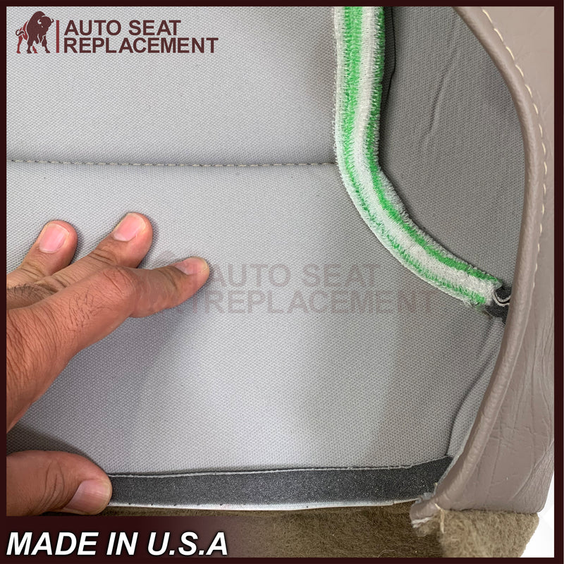1992 - 1996 Ford Bronco Eddie Bauer Synthetic Leather Seat Cover In Mocha Tan - Auto Seat Replacement