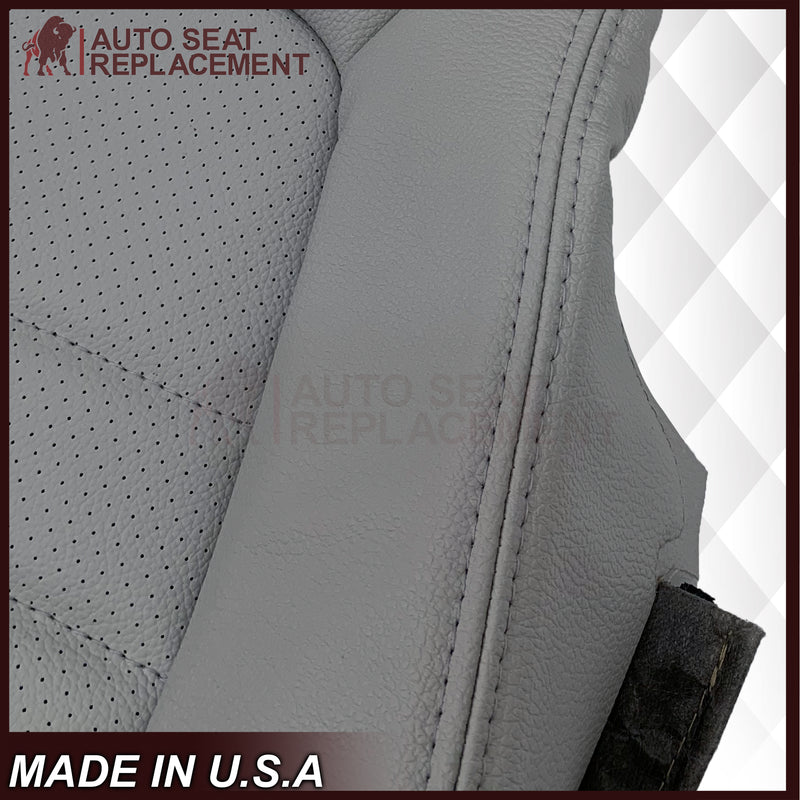 2015 - 2021 Mercedes Benz C250 C300 C350 Coupe Bottom Synthetic Leather Replacement Seat Cover In Gray - Auto Seat Replacement