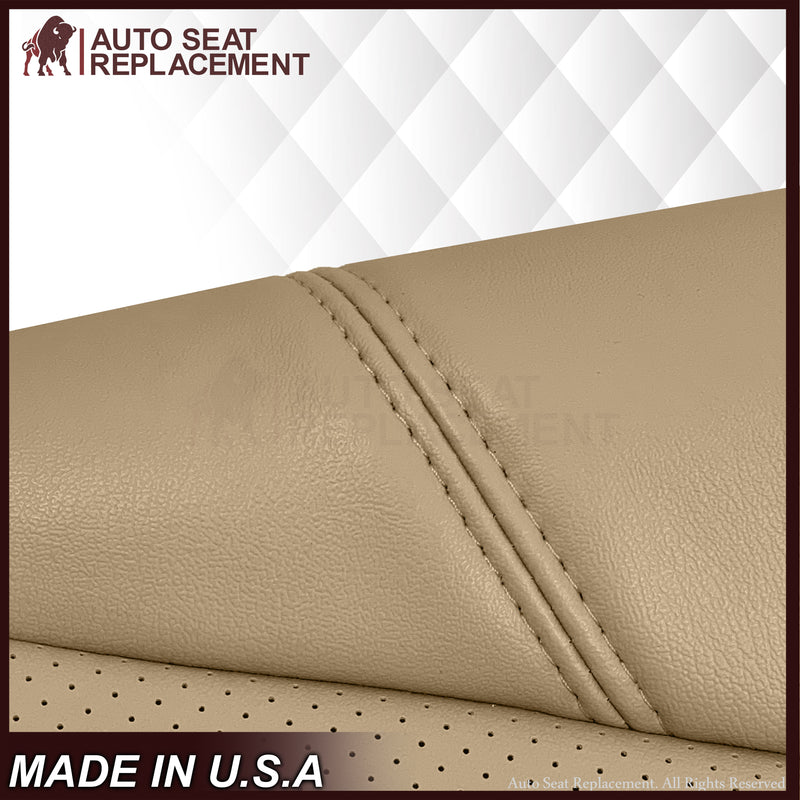 2007-2014 Chevy Silverado Suburban Tahoe Perforated Seat Cover in Light Cashmere Tan: Choose From Variation - Auto Seat Replacement