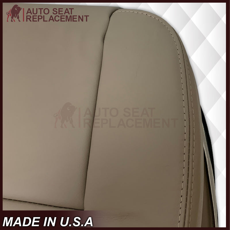 2001 - 2007 Toyota Sequoia Driver OR Passenger Side Top and Bottom Replacement Seat Covers In Tan: Choose your material - Auto Seat Replacement