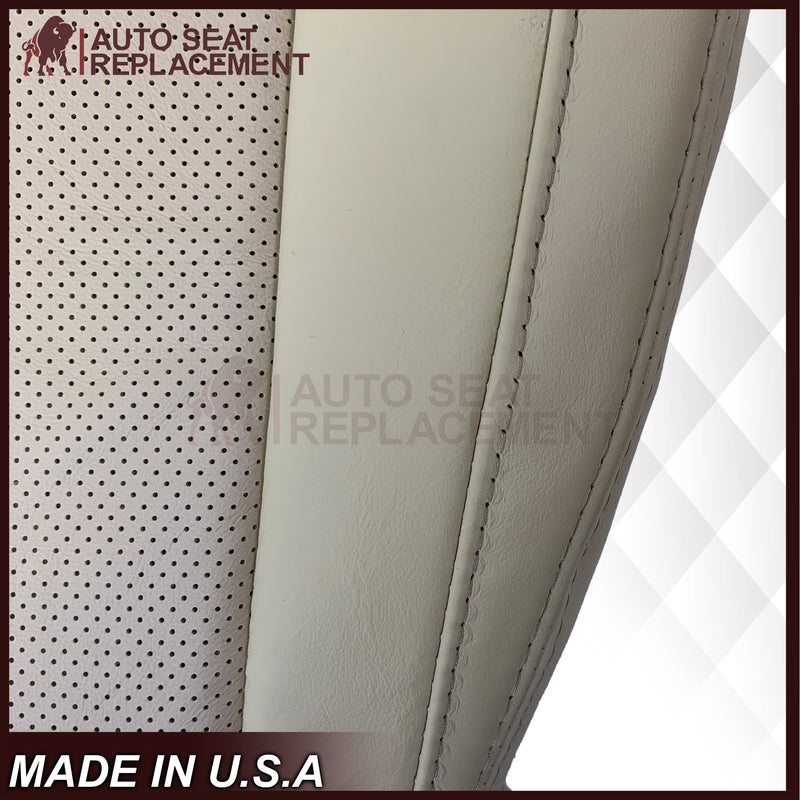2007-2014 Cadillac Escalade Platinum Edition Driver-Passenger Top or Bottom Seat Covers in Light Tan - Auto Seat Replacement