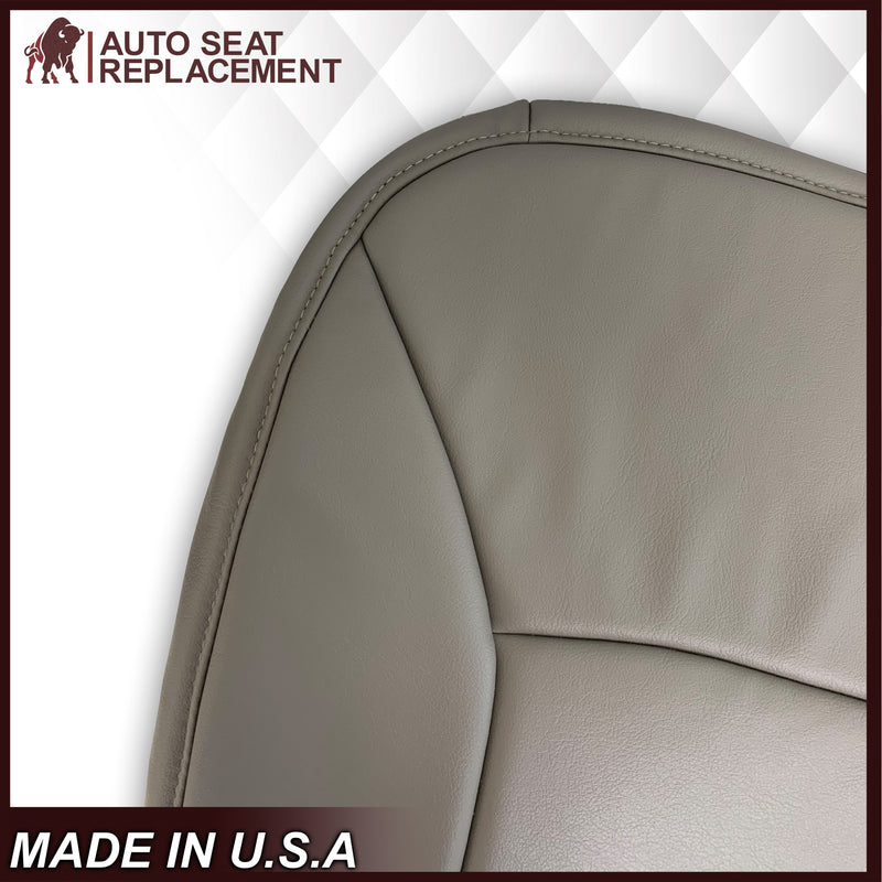 2000-2002 Ford E-Series Econoline Van Replacement Vinyl Seat Cover In Non-Perforated Gray
