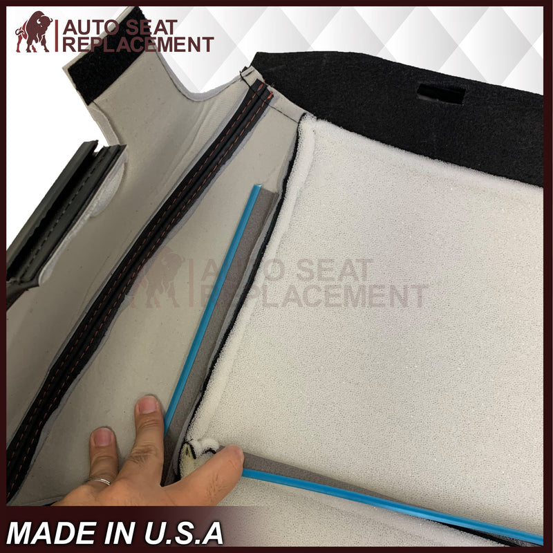 2007-2014 Chevy Tahoe Suburban Silverado CUSTOM Genuine Leather Or Synthetic Leather With Suede Perforated Insert Seat Cover in Black: Choose From Variation - Auto Seat Replacement